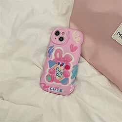 GUPBOO Étui pour iPhone11ProMax Crayon Graffiti Bunny Cartoon Phone Case Girl Soft