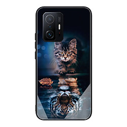 Coque en TPU antichoc chat et tigre pour votre Xiaomi 11T/11T Pro