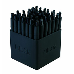 stylo à encre liquide Milan 176531140 Noir 1 mm (40 Unités)