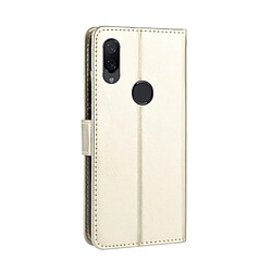 Avis Wewoo Housse Coque en cuir à rabat horizontal pour Crazy Horse Texture pour Xiaomi Mi Play, avec porte-cartes et porte-cartes, ainsi que portefeuille lanière (Or)