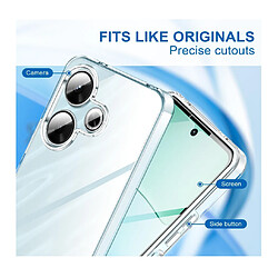 Avis Htdmobiles Coque pour Xiaomi Redmi 13 4G et Poco M6 4G - housse etui silicone gel fine 360 integrale (avant et arriere) + verre trempe - TRANSPARENT