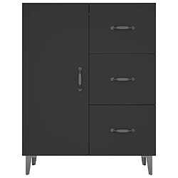 Acheter vidaXL Buffet noir 69,5x34x90 cm bois d'ingénierie