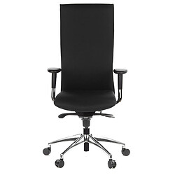 Siège de bureau / Fauteuil de direction OFFICE-TEC tissu noir hjh OFFICE