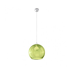 Acheter Luminaire Center Suspension BALL verre/acier vert/chrome 1 ampoule