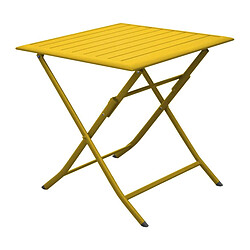 ALIZÉ Table pliante en aluminium Lorita 70cm Tournesol.