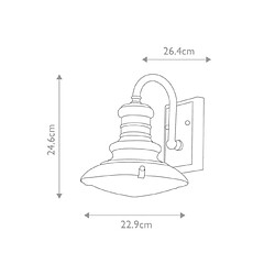 Elstead Lighting Applique murale extérieur Redding Verre,Aluminium Bronze vieilli peint pas cher