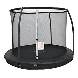 Trampoline rond avec filet - AXI Boston Ø 244 cm en noir | Trampoline entérré et hors sol pour enfants | Pour le jardin / l'extérieur