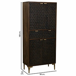 Avis Armoire Alexandra House Living Marron Bois Fer 40 x 180 x 80 cm