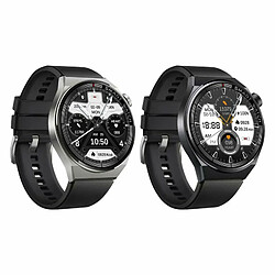 Qw33 Montre Intelligente Hommes Femmes Surveillance De La Pression Artérielle Bluetooth Smartwatch Pour Android Ios Noir pas cher