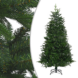 vidaXL Arbre de Noël artificiel avec LED et boules Vert 180 cm PVC PE