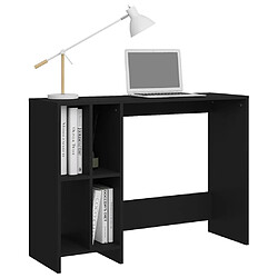 Maison Chic Bureau d'ordinateur solide,Table de travail portable Noir 102,5x35x75 cm Aggloméré -GKD49928 pas cher