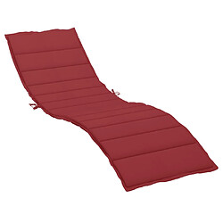 Maison Chic Coussin Confort | pouf | Coussin de chaise longue rouge bordeaux 200x50x3cm tissu oxford -GKD39651