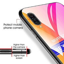 Wewoo Coque Pour Galaxy A50 PC antichoc + TPU + étui de protection en verre rose pas cher