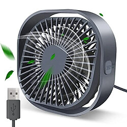 Avis Petit Ventilateur de Bureau USB, Ventilateur de Refroidissement de Table Portable Personnel de 4 Pouces 3 Vitesses Mini Ventilateur de Bureau Silencieux à Rotation de 360 Degrés avec Câble Alimenté par USB pour la Maison