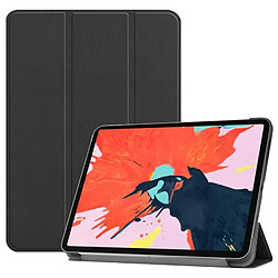 Wewoo Housse Étui Coque en cuir PU à rabat horizontal Custer Texture pour iPad Pro12,9 pouces 2018avec support triple rabattable et fonction veille / réveil noir