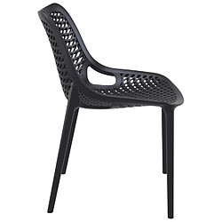 Avis Alterego Chaise moderne 'BLOW' noire en matière plastique