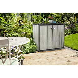 Keter Armoire de rangement de jardin Patio Store Gris