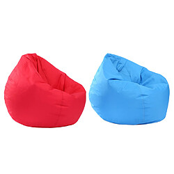 sac de fèves de rangement imperméable à l'eau couvrir sac de fèves rouge et bleu ciel