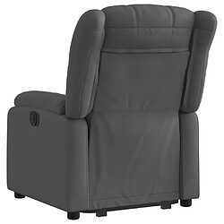 Acheter vidaXL Fauteuil inclinable électrique gris foncé tissu