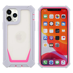 Coque en TPU + acrylique détachable 2-en-1 gris/rose pour votre iPhone 11 Pro 5.8 pouces