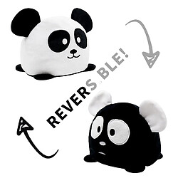 Universal Animaux réversibles, peluches, poupées à double face, jouets émotionnels (panda noir et blanc)