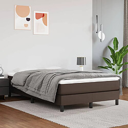 vidaXL Matelas de lit à ressorts ensachés Marron 120x200x20 cm