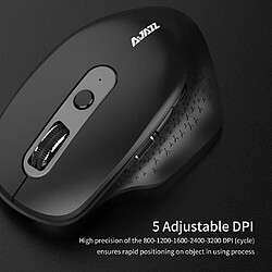 Ajazz i660T 2.4GHz sans fil souris ergonomique ordinateur portable trois Triple Modes Bluetooth USB type-c souris 6 boutons 5 DPI réglable souris de