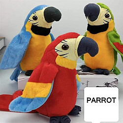 Acheter Universal Parrot parlant électrique, jouet moelleux en peluche le jour de l'anniversaire, Noël (bleu)