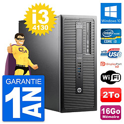 PC Tour HP ProDesk 600 G1 Intel i3-4130 RAM 16Go Disque Dur 2To Windows 10 Wifi - Occasion