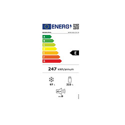 Réfrigérateur combiné 60cm 320l nofrost - WFNF82EOXFR - WHIRLPOOL