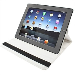 Avis Wewoo Smart Cover blanc pour nouvel iPad 3 / 2 / 4, Étui en cuir PU rotatif de 360 degrés avec fonction veille / réveil et support