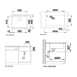 Blanco Evier sous plan Etagon 500-U 525887