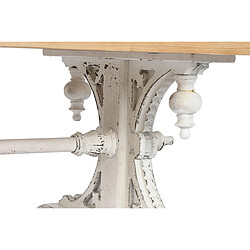 Pegane Table basse, table de salon en bois de sapin coloris blanc, naturel - longueur 110 x profondeur 65 x Hauteur 46 cm pas cher