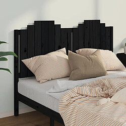 Avis Maison Chic Tête de lit scandinave pour lit adulte,Meuble de chambre Noir 166x4x110 cm Bois massif de pin -MN95042