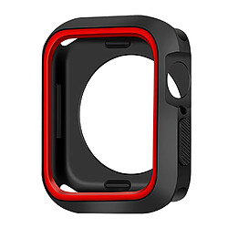 Coque double couleur pour Apple Watch Series 7 45mm - Noir/Rouge