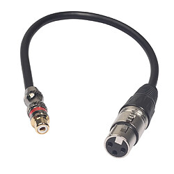 rca / xlr femelle vers xlr male xlr adaptateur câble audio casque ligne 30cm d