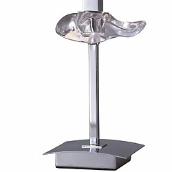 Avis Luminaire Center Lampe de Table Akira 1 Ampoule E14, chrome poli avec Abat jour noir