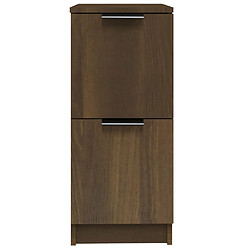 Acheter vidaXL Buffets 2 pcs chêne marron 30x30x70 cm Bois d'ingénierie