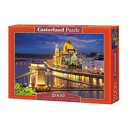 Castorland Puzzle 2000 Pièces Villes et Villages Vue de Budapest au Crépuscule en Carton Multicolore