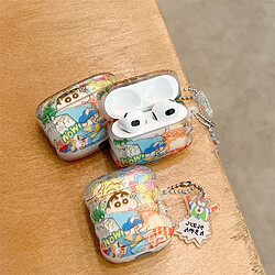 GUPBOO Airpods Coque Housse Étui Protecteur Compatible pour AirPods1/2-Ins dessin animé japonais garçon jolie fille