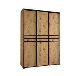 Abiks Meble Armoire Davos 10 À Portes Coulissantes 235,2/170/45 3 Portes