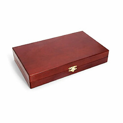 Coffret Backgammon France Cartes Acajou