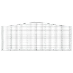 Avis vidaXL Paniers à gabions arqués 8 pcs 400x50x140/160 cm Fer galvanisé