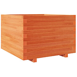 vidaXL Jardinière cire marron 70x70x49,5 cm bois de pin massif