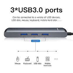 Avis Universal USB C Hub Type C à HDMI RJ45 Ethernet Multi Ports USB 3.0 USB3.0 PD Power Adaptateur pour MacBook Pro