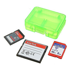 Avis Universal 10pcs Green Rackpacker GK-1CF4SD Carte mémoire portable Receiving Box Mobile TF Card Camera CF / SD