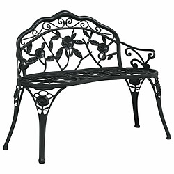 Maison Chic Banc de jardin | Chaise de jardin 100 cm Aluminium coulé Noir -GKD50564