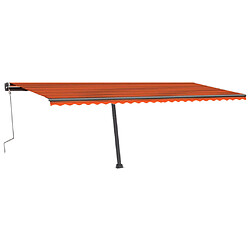 Avis Maison Chic Auvent manuel rétractable,Store manuel de porte sur pied 600x300 cm Orange et marron -GKD14404