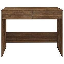 Acheter vidaXL Bureau Chêne marron 101x50x76,5 cm Bois d'ingénierie