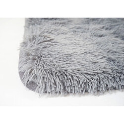 Avis Mendler Tapis HWC-F69, shaggy, épais, poil long, tissu/textile, cotonneux, doux, 230x160cm ~ gris